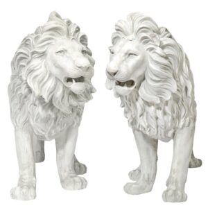 Design Toscano KY9167 37 Inch Regal Lions of Grisham Manor, Set of 2