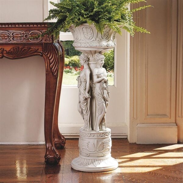 Design Toscano KY927 14 Inch Chatsworth Manor Pedestal Urn