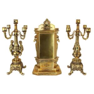 Design Toscano KY95026 Chateau Chambord Clock and Candelabra Set