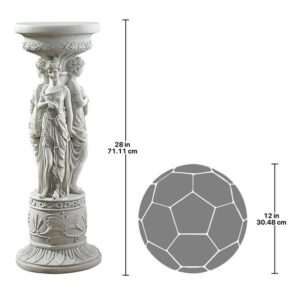 Design Toscano KY992 10 1/2 Inch Chatsworth Manor Pedestal