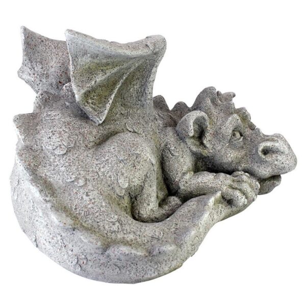 Design Toscano LY39427 16 Inch Medium Blushing Babel Dragon Statue