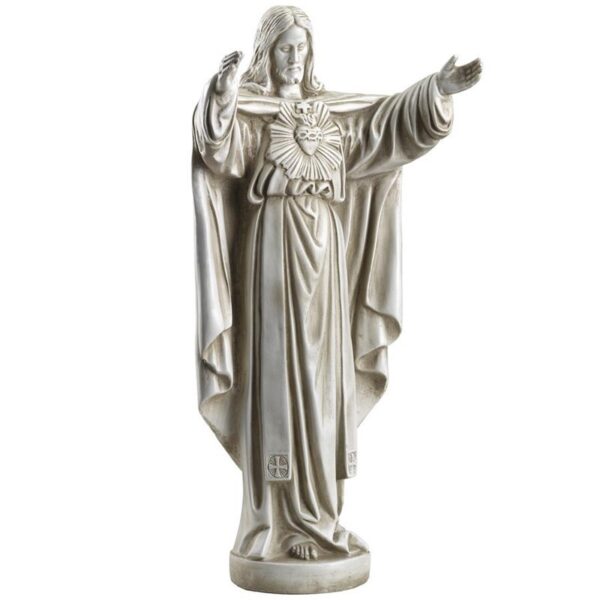 Design Toscano LY712152 10 1/2 Inch Sacred Heart of Jesus Garden Statue