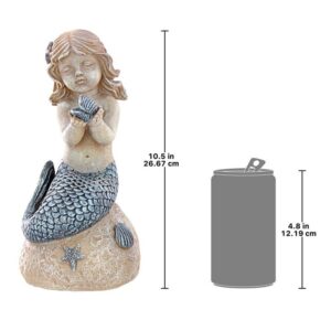 Design Toscano LY7210512 5 1/2 Inch Little Girl Mermaid Holding Shell