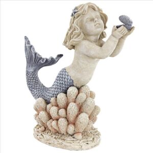 Design Toscano LY7210861 11 Inch Gifts From Sea Mermaid Shell Statue