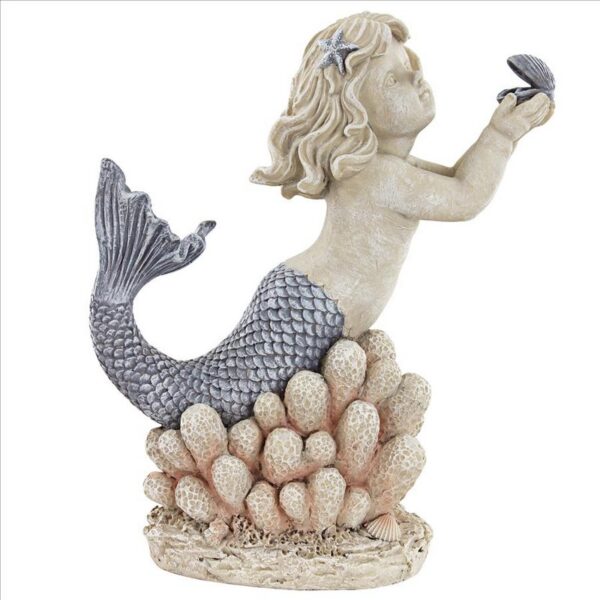 Design Toscano LY7210861 11 Inch Gifts From Sea Mermaid Shell Statue