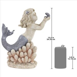 Design Toscano LY7210861 11 Inch Gifts From Sea Mermaid Shell Statue