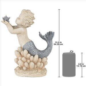 Design Toscano LY7210862 10 Inch Gifts From Sea Merboy Starfish Statue