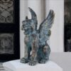 Design Toscano LY721137 10 1/2 Inch Caesar S Griffin Winged Lion Statue