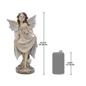 Design Toscano LY79214 7 1/2 Inch Calla Wildflower Meadow Fairy Statue