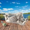 Design Toscano LY88309 19 Inch Gods Messenger Cherub with Bird Statue