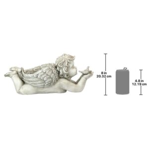 Design Toscano LY88309 19 Inch Gods Messenger Cherub with Bird Statue