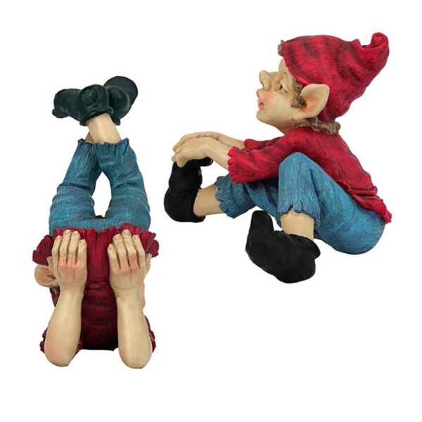 Design Toscano LY959066 9 1/2 Inch Elves, Set of 2