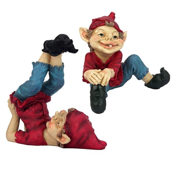 Design Toscano LY959066 9 1/2 Inch Elves, Set of 2