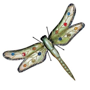 Design Toscano MH13328 25 Inch Oversized Metal Dragonfly Plaque