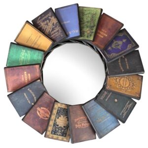 Design Toscano MH40069 31 1/2 Inch Lord Byron Compendium of Books Mirror