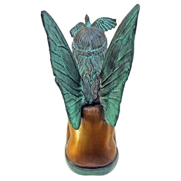 Design Toscano MP9222 11 Inch Bird Fairy Statue - Bronze