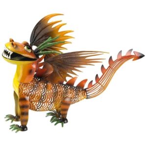 Design Toscano NA802 23 Inch Cheddar the Gothic Dragon Metal Statue