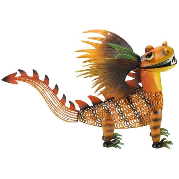 Design Toscano NA802 23 Inch Cheddar the Gothic Dragon Metal Statue