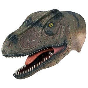 Design Toscano NE100052 11 1/2 Inch Allosaurus Wall Trophy Mouth Open Dinosaur