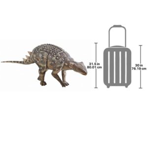 Design Toscano NE100092 89 Inch Mini Ankylosaur Dinosaur Statue