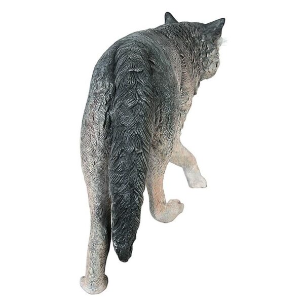 Design Toscano NE100096 50 1/2 Inch Growling Gray Wolf Statue