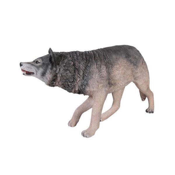 Design Toscano NE100096 50 1/2 Inch Growling Gray Wolf Statue