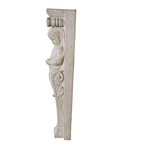 Design Toscano NE107015 11 1/2 Inch Left Fontainebleau Cherub Pilaster