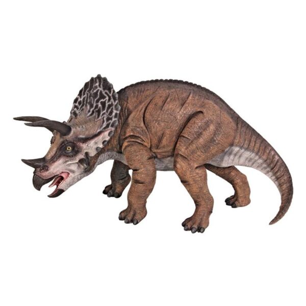 Design Toscano NE110025 40 Inch Triceratops Scaled Dinosaur Statue