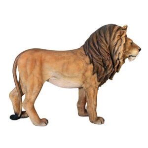 Design Toscano NE110101 74 1/2 Inch Life Size King of The Lions Statue