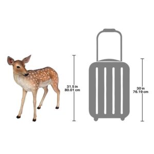 Design Toscano NE110108 33 Inch Spotted Deer Fawn Statue