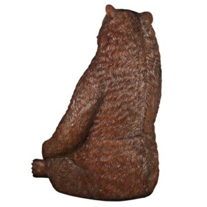 Design Toscano NE130011 66 Inch Sitting Pretty Bear Statue - Brown