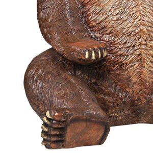 Design Toscano NE130011 66 Inch Sitting Pretty Bear Statue - Brown