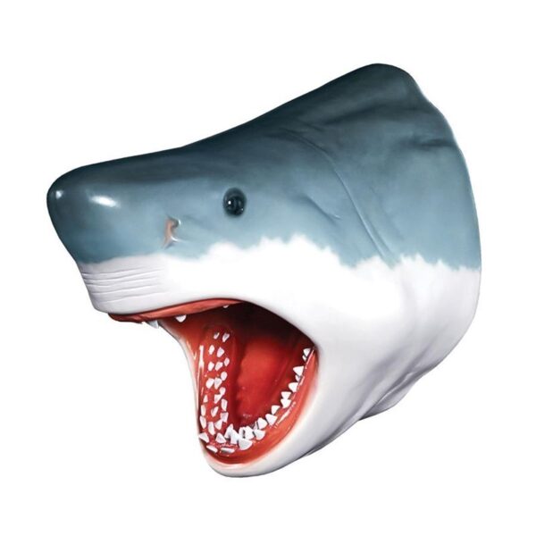 Design Toscano NE130046 19 Inch Great Shark Head Trophy - White