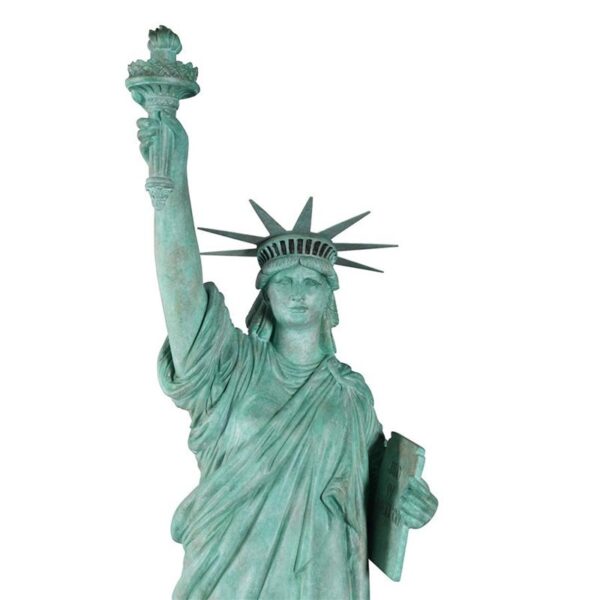 Design Toscano NE130049 24 1/2 Inch Statue of Liberty on Pedestal Statue