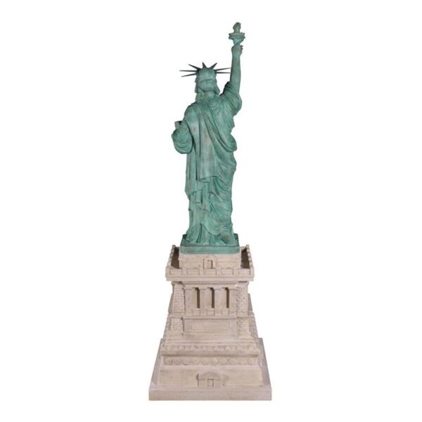 Design Toscano NE130049 24 1/2 Inch Statue of Liberty on Pedestal Statue