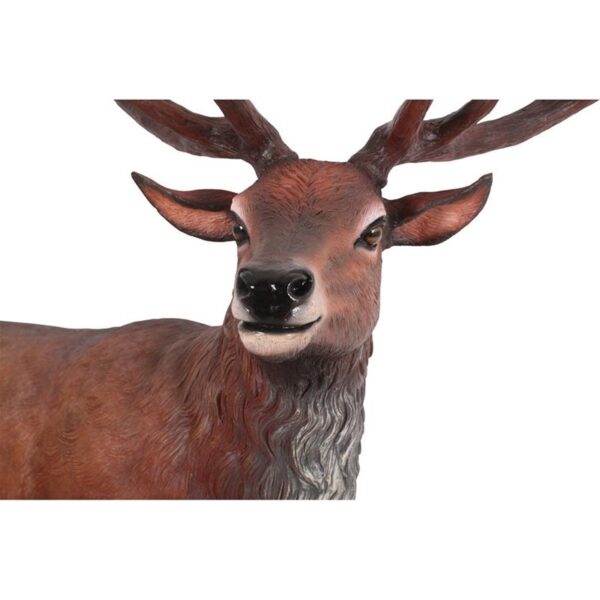 Design Toscano NE130058 51 1/2 Inch Red Deer Buck Statue with Base