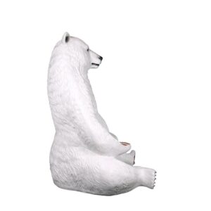 Design Toscano NE130086 66 Inch Sitting Pretty Oversized Polar Bear