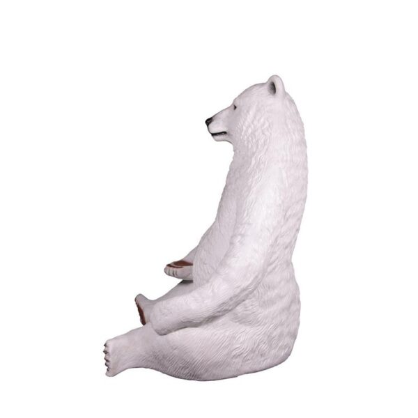 Design Toscano NE130086 66 Inch Sitting Pretty Oversized Polar Bear