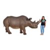 Design Toscano NE140042 125 Inch Life Sized Rhinoceros Statue - Black