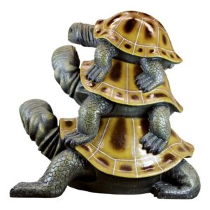 Design Toscano NE150001 46 Inch Giant Threes a Crowd Turtle Statue