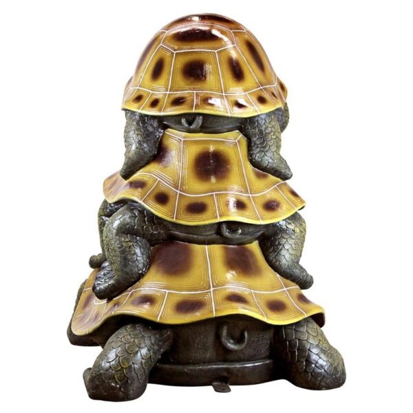 Design Toscano NE150001 46 Inch Giant Threes a Crowd Turtle Statue