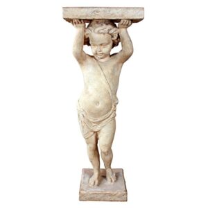 Design Toscano NE150276 16 1/2Inch Royal Palace of Caserta Cherub Pedestal