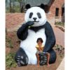 Design Toscano NE160039 65 Inch Fantong Oversized Panda With Paw Seat