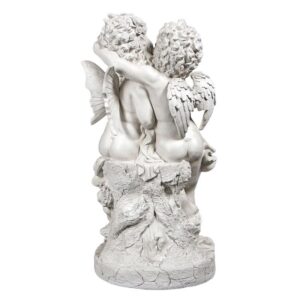 Design Toscano NE160066 18 Inch Bouguereaus First Kiss Angel and Fairy