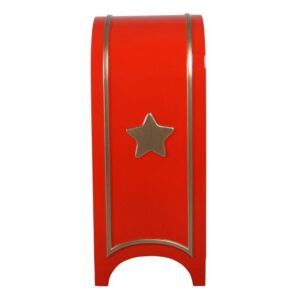 Design Toscano NE160124 25 Inch Santas Continental Holiday Mailbox - Red and Gold