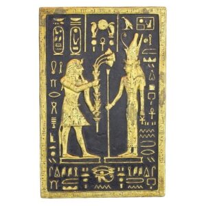 Design Toscano NE170010 11 Inch Pharaoh Seti Offering to Mut Plaque