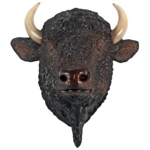 Design Toscano NE180039 28 1/2 Inch American Bison Head Wall Decor