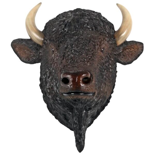 Design Toscano NE180039 28 1/2 Inch American Bison Head Wall Decor