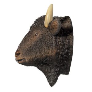 Design Toscano NE180039 28 1/2 Inch American Bison Head Wall Decor