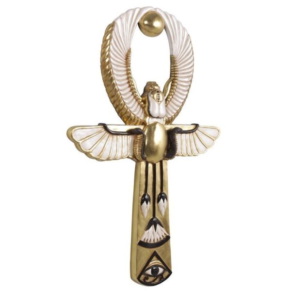 Design Toscano NE180091 22 Inch Egyptian Amun Re Ankh Wall Sculpture